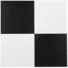 Achim Sterling Black And White 12-in X 12-in Water Resistant Peel And Stick Vinyl Tile Flooring (20-sq Ft)
