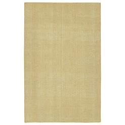 Kaleen Rugs Ziggy ZIG01-05 5' X 7'6" Gold And White Indoor/Outdoor Area Rug