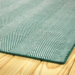 Kaleen Rugs Ziggy ZIG01-91 5' X 7'6" Teal And White Indoor/Outdoor Area Rug -Carpet And Flooring Stores 3309392 3