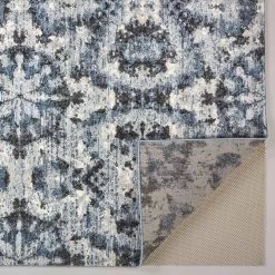 Feizy Rugs Ainsley 2'10" X 7'10" Charcoal And Blue Area Rug -Carpet And Flooring Stores 3860667 3