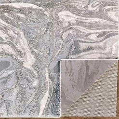 Feizy Rugs Prasad Abstract 8' X 11' Light Gray Area Rug -Carpet And Flooring Stores 3860816 4