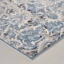Feizy Rugs Ainsley 4'3" X 6'3" Blue And Ivory Area Rug -Carpet And Flooring Stores 3860972 3