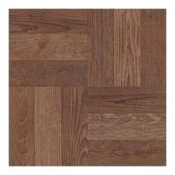 FloorPops Brown 12-in X 12-in Water Resistant Peel And Stick Vinyl Tile Flooring (20-sq Ft)