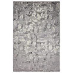 Harounian Rugs Sunbrella 600 S6-01 5' X 8' Grey And Charcoal Area Rug