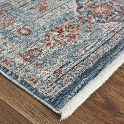 Feizy Rugs Marquette 6'7" X 9'10" Blue Area Rug -Carpet And Flooring Stores 4930394 3