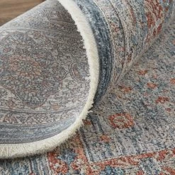 Feizy Rugs Marquette 6'7" X 9'10" Blue Area Rug -Carpet And Flooring Stores 4930394 4