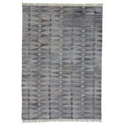 Feizy Rugs Beckett 0814F 3'6" X 5'6" Gray Area Performance Rug
