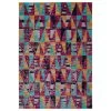 Kaleen Rugs Ostinata 9' X 12' Pink, Grey, Blue, Orange And Black Indoor/Outdoor Area Rug