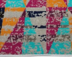 Kaleen Rugs Ostinata 9' X 12' Pink, Grey, Blue, Orange And Black Indoor/Outdoor Area Rug 3 Kaleen Rugs Ostinata 9' X 12' Pink, Grey, Blue, Orange And Black Indoor/Outdoor Area Rug -Carpet And Flooring Stores 5167087 4