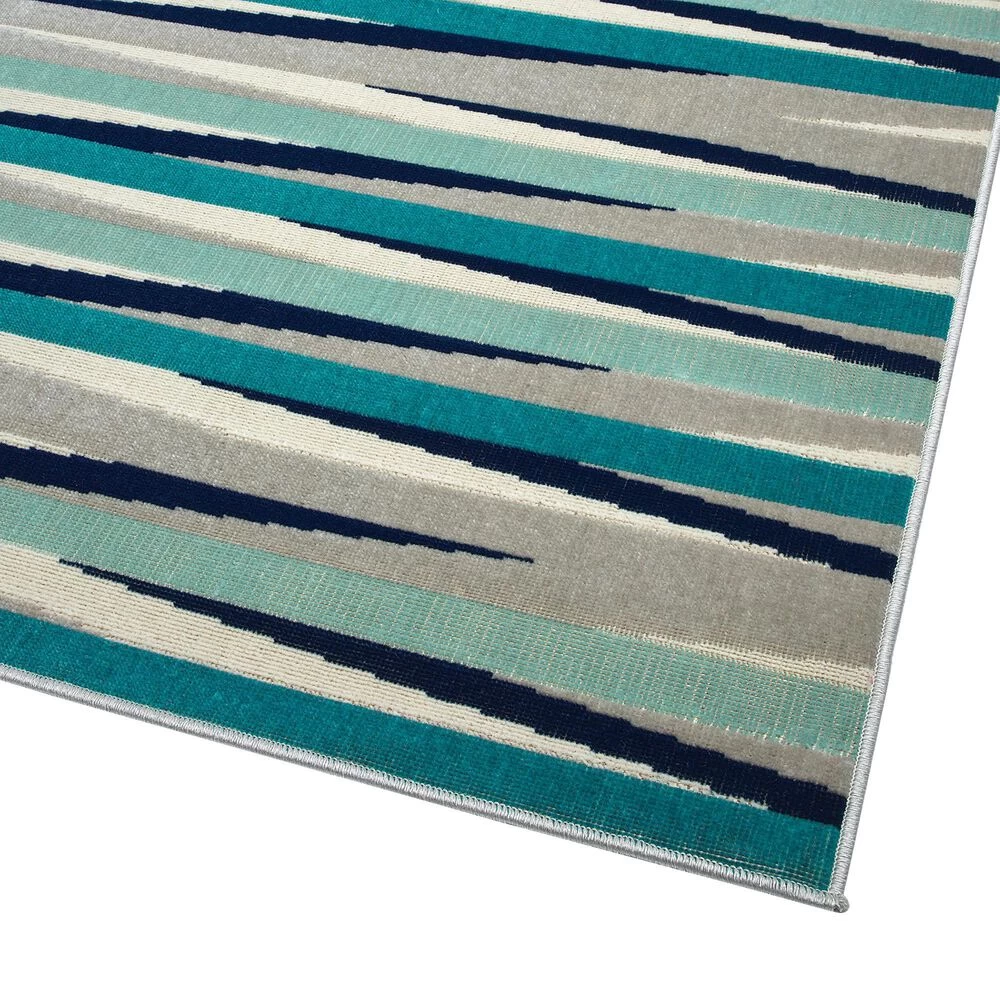 Kaleen Rugs Ostinata 2' x 3' Blue, Grey, Teal, Ivory and Navy Indoor/Outdoor Area Rug Kaleen Rugs Ostinata 2' X 3' Blue, Grey, Teal, Ivory And Navy Indoor/Outdoor Area Rug -Carpet And Flooring Stores 5167103 2