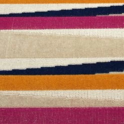 Kaleen Rugs Ostinata 2'2" X 7'6" Pink, Sand, Orange, Navy And Ivory Indoor/Outdoor Runner -Carpet And Flooring Stores 5167152 5