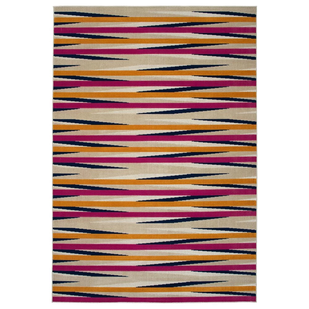 Kaleen Rugs Ostinata 2' x 3' Pink, Sand, Orange, Navy and Ivory Indoor/Outdoor Area Rug Kaleen Rugs Ostinata 2' X 3' Pink, Sand, Orange, Navy And Ivory Indoor/Outdoor Area Rug -Carpet And Flooring Stores 5167160 1