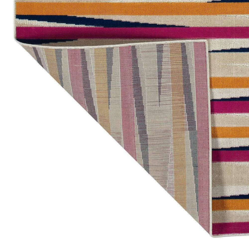 Kaleen Rugs Ostinata 2' x 3' Pink, Sand, Orange, Navy and Ivory Indoor/Outdoor Area Rug Kaleen Rugs Ostinata 2' X 3' Pink, Sand, Orange, Navy And Ivory Indoor/Outdoor Area Rug -Carpet And Flooring Stores 5167160 3