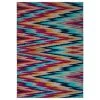 Kaleen Rugs Ostinata 2' X 3' Pink, Turquoise, Orange, Navy, Plum And Grey Indoor/Outdoor Area Rug