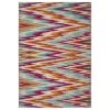 Kaleen Rugs Ostinata 2'2" X 7'6" Pink, Orange, Turquoise, Grey, Ivory And Teal Indoor/Outdoor Runner