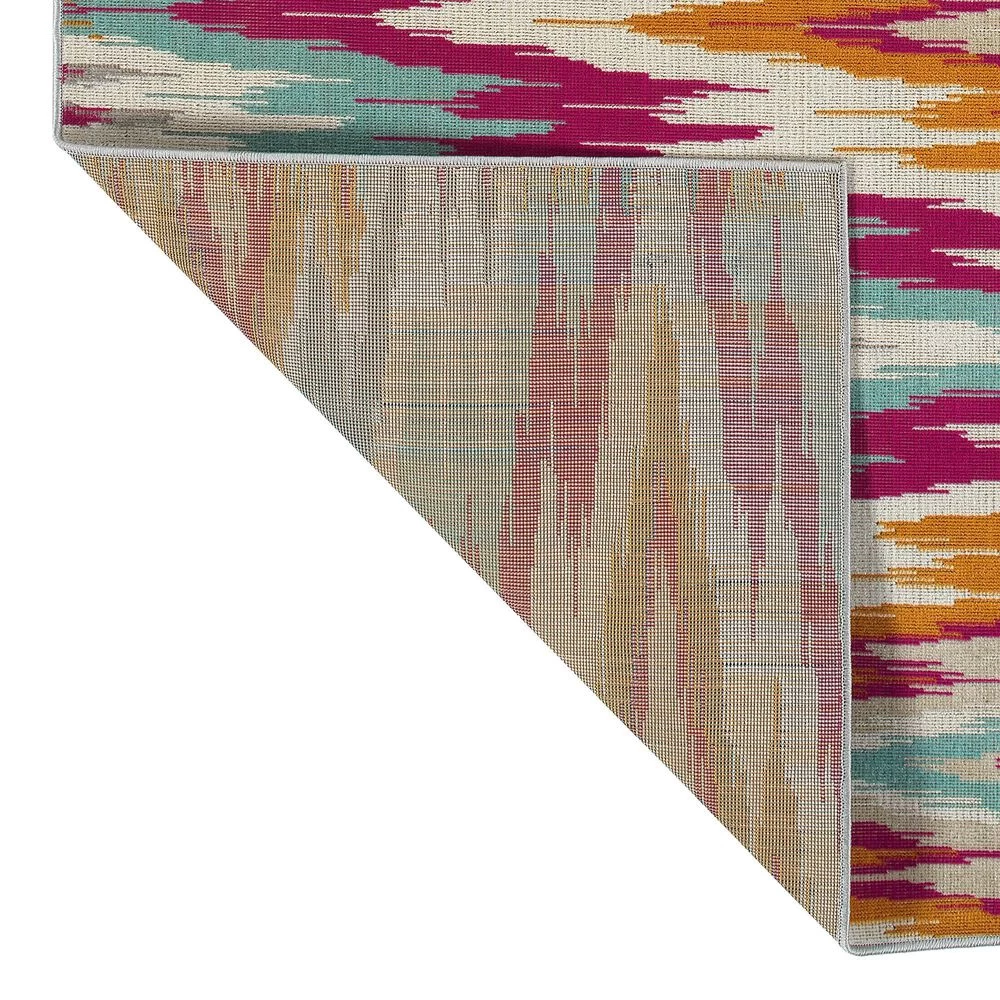 Kaleen Rugs Ostinata 2' x 3' Pink, Orange, Turquoise, Grey, Ivory and Teal Indoor/Outdoor Area Rug Kaleen Rugs Ostinata 2' X 3' Pink, Orange, Turquoise, Grey, Ivory And Teal Indoor/Outdoor Area Rug -Carpet And Flooring Stores 5167350 3