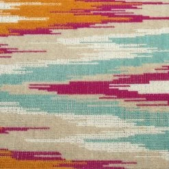 Kaleen Rugs Ostinata 2' X 3' Pink, Orange, Turquoise, Grey, Ivory And Teal Indoor/Outdoor Area Rug 4 Kaleen Rugs Ostinata 2' X 3' Pink, Orange, Turquoise, Grey, Ivory And Teal Indoor/Outdoor Area Rug -Carpet And Flooring Stores 5167350 5