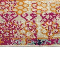 Kaleen Rugs Ostinata 2' X 3' Pink, Sand, Orange, Turquoise And Grey Indoor/Outdoor Area Rug 3 Kaleen Rugs Ostinata 2' X 3' Pink, Sand, Orange, Turquoise And Grey Indoor/Outdoor Area Rug -Carpet And Flooring Stores 5167418 4