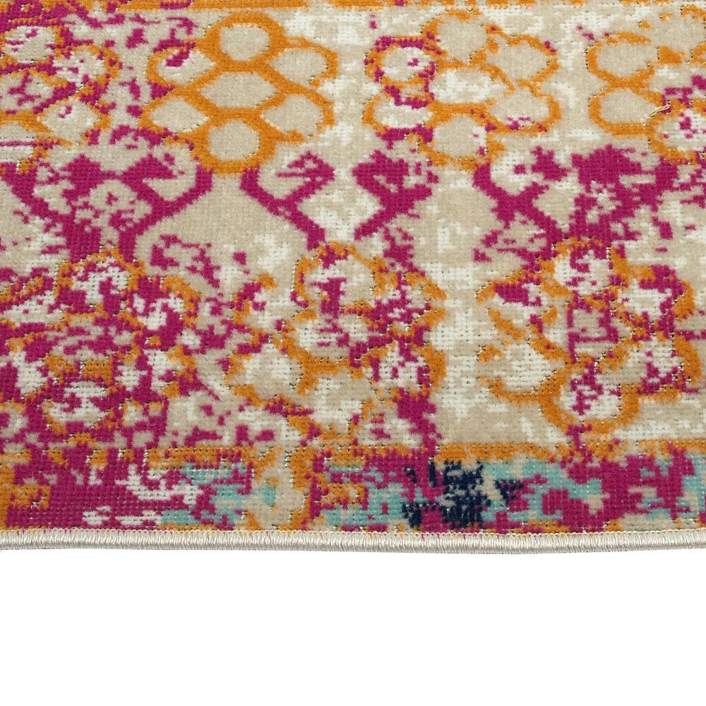 Kaleen Rugs Ostinata 2' x 3' Pink, Sand, Orange, Turquoise and Grey Indoor/Outdoor Area Rug Kaleen Rugs Ostinata 2' X 3' Pink, Sand, Orange, Turquoise And Grey Indoor/Outdoor Area Rug -Carpet And Flooring Stores 5167418 4