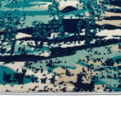 Kaleen Rugs Ostinata 2'2" X 7'6" Blue, Grey And Ivory Indoor/Outdoor Runner 3 Kaleen Rugs Ostinata 2'2" X 7'6" Blue, Grey And Ivory Indoor/Outdoor Runner -Carpet And Flooring Stores 5167467 4