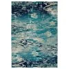 Kaleen Rugs Ostinata 2' X 3' Blue, Grey And Ivory Indoor/Outdoor Area Rug