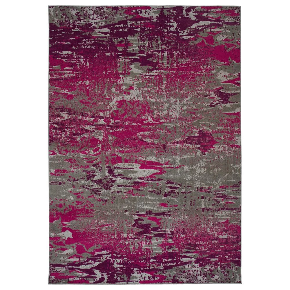 Kaleen Rugs Ostinata 2' x 3' Pink, Plum, Grey and Silver Indoor/Outdoor Area Rug Kaleen Rugs Ostinata 2' X 3' Pink, Plum, Grey And Silver Indoor/Outdoor Area Rug -Carpet And Flooring Stores 5167590 1