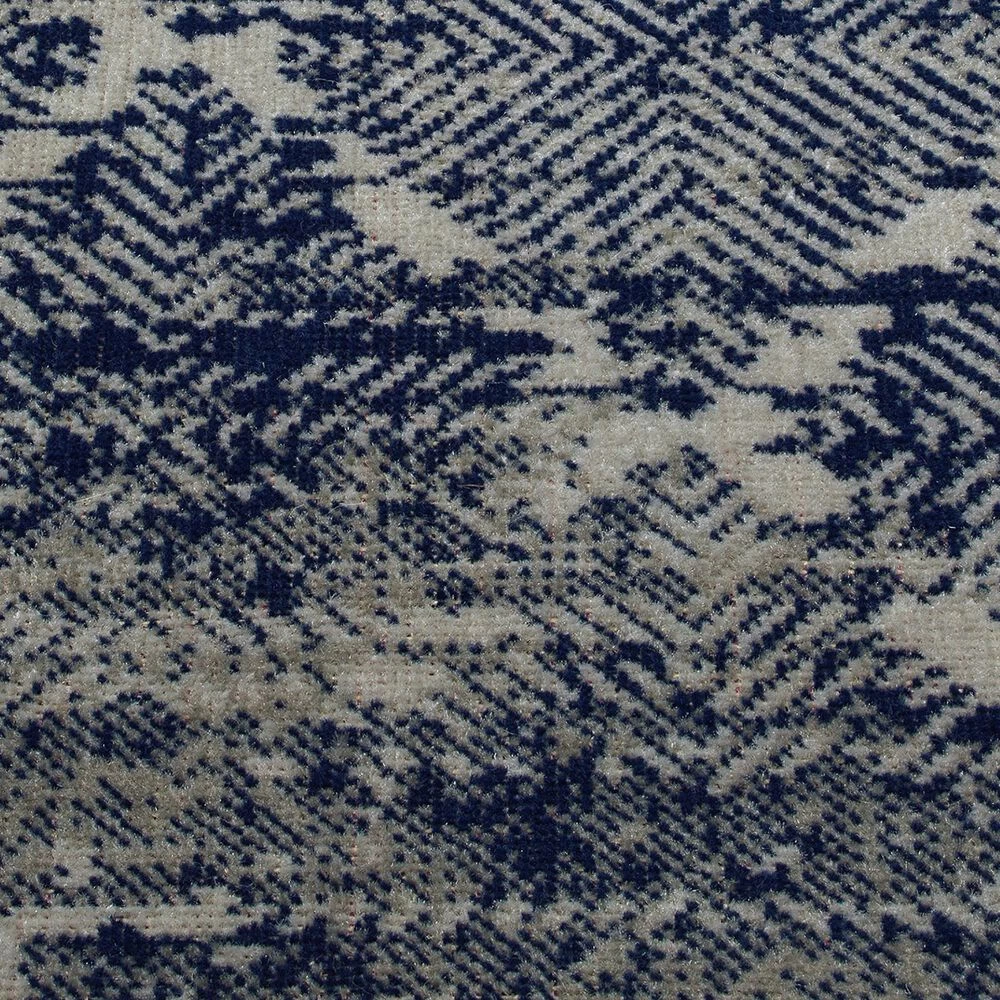 Kaleen Rugs Ostinata 2'2" x 7'6" Navy, Grey and Silver Indoor/Outdoor Runner Kaleen Rugs Ostinata 2'2" X 7'6" Navy, Grey And Silver Indoor/Outdoor Runner -Carpet And Flooring Stores 5167640 5