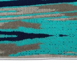 Kaleen Rugs Ostinata 2' X 3' Turquoise, Navy, Grey And Silver Indoor/Outdoor Area Rug -Carpet And Flooring Stores 5167897 4