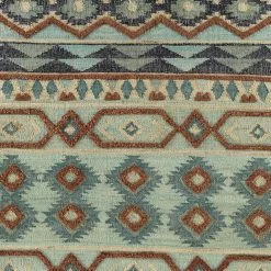 Kaleen Rugs Kaleen Rugs Alejandra 2'6" X 8' Mint, Terracotta, Turquoise, Navy, Natural And Spa Runner -Carpet And Flooring Stores 5200854 5
