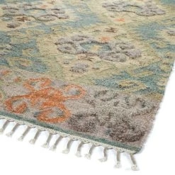 Kaleen Rugs Kaleen Rugs Alejandra 2'6" X 8' Blue, Natural, Grey, Green, Orange And Lilac Runner -Carpet And Flooring Stores 5200904 3