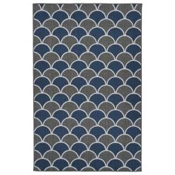 Kaleen Rugs Cabos CAB01-22 1'9" X 3' Navy Indoor/Outdoor Area Rug