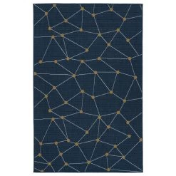 Kaleen Rugs Cabos CAB06-22 1'9" X 3' Navy Indoor/Outdoor Area Rug