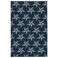 Kaleen Rugs Cabos CAB11-22 1'9" X 3' Navy Indoor/Outdoor Area Rug