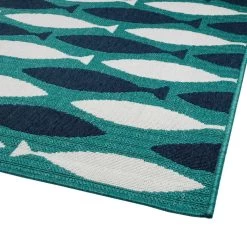 Kaleen Rugs Cabos 1'9" X 3' Blue Indoor/Outdoor Area Rug -Carpet And Flooring Stores 5203098 2