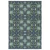 Kaleen Rugs Sunice 1'9" X 3' Navy, Lime Green And Light Blue Area Rug
