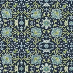 Kaleen Rugs Sunice 1'9" X 3' Navy, Lime Green And Light Blue Area Rug -Carpet And Flooring Stores 5204336 5
