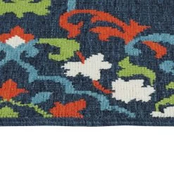 Kaleen Rugs Sunice 1'9" X 3' Navy, Tangerine, Lime Green, Ivory And Light Blue Area Rug -Carpet And Flooring Stores 5204518 4