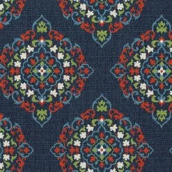 Kaleen Rugs Sunice 1'9" X 3' Navy, Tangerine, Lime Green, Ivory And Light Blue Area Rug -Carpet And Flooring Stores 5204518 5