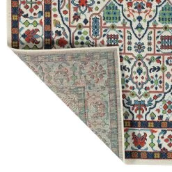 Kaleen Rugs Sunice 1'9" X 3' Ivory, Navy, Tangerine, Lime Green And Light Blue Area Rug -Carpet And Flooring Stores 5204633 3