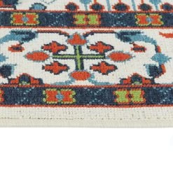 Kaleen Rugs Sunice 1'9" X 3' Ivory, Navy, Tangerine, Lime Green And Light Blue Area Rug -Carpet And Flooring Stores 5204633 4
