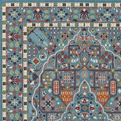 Kaleen Rugs Sunice 2'2" X 8' Light Blue, Tangerine, Lime Green, Navy And Ivory Runner 4 Kaleen Rugs Sunice 2'2" X 8' Light Blue, Tangerine, Lime Green, Navy And Ivory Runner -Carpet And Flooring Stores 5204708 5
