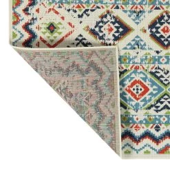 Kaleen Rugs Sunice 2'2" X 8' Ivory, Navy, Light Blue, Tangerine And Lime Green Runner -Carpet And Flooring Stores 5204823 3