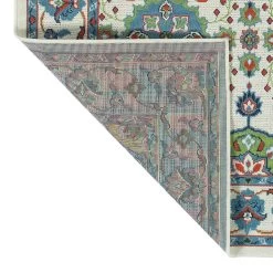 Kaleen Rugs Sunice SUN11-01 2'2" X 8' Ivory, Light Blue, Lime Green, Tangerine And Navy Runner -Carpet And Flooring Stores 5204948 3