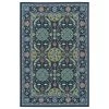 Kaleen Rugs Sunice 1'9" X 3' Navy, Light Blue, Lime Green, Ivory And Tangerine Area Rug