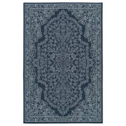 Kaleen Rugs Sunice SUN12-22 1'9" X 3' Navy And Ivory Area Rug