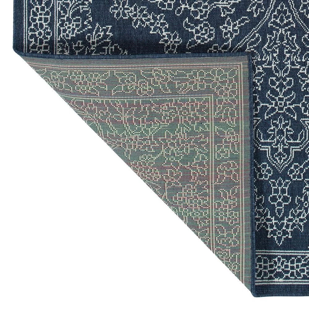 Kaleen Rugs Sunice SUN12-22 1'9" x 3' Navy and Ivory Area Rug Kaleen Rugs Sunice SUN12-22 1'9" X 3' Navy And Ivory Area Rug -Carpet And Flooring Stores 5205119 3