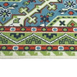Kaleen Rugs Sunice 1'9" X 3' Light Blue, Lime Green, Tangerine And Ivory Area Rug 3 Kaleen Rugs Sunice 1'9" X 3' Light Blue, Lime Green, Tangerine And Ivory Area Rug -Carpet And Flooring Stores 5205358 4