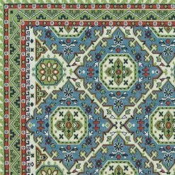 Kaleen Rugs Sunice 1'9" X 3' Light Blue, Lime Green, Tangerine And Ivory Area Rug 4 Kaleen Rugs Sunice 1'9" X 3' Light Blue, Lime Green, Tangerine And Ivory Area Rug -Carpet And Flooring Stores 5205358 5