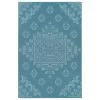 Kaleen Rugs Sunice SUN15-79 1'9" X 3' Light Blue And Ivory Area Rug