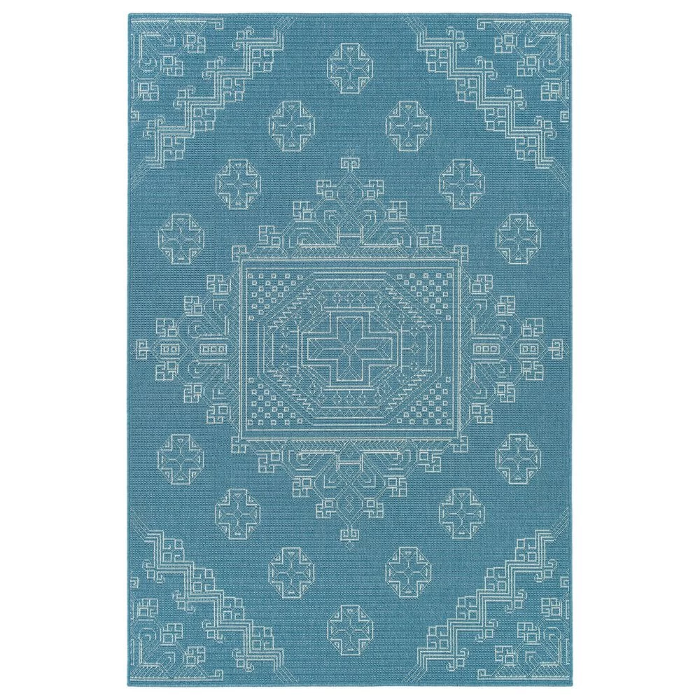Kaleen Rugs Sunice SUN15-79 2'2" x 8' Light Blue and Ivory Runner Kaleen Rugs Sunice SUN15-79 2'2" X 8' Light Blue And Ivory Runner -Carpet And Flooring Stores 5205481 1